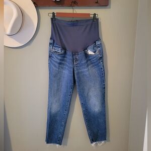 Old Navy O.G. Straight Maternity Full Panel Jeans Size 8 Short